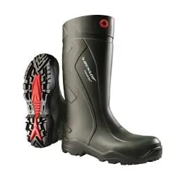 Produktbild: DUNLOP C762933 PUROFORT+ Full Safety S5 Unisex-Erwachsene Langschaft Gummistiefel, Dunkelgrün/Schwarz, 41 EU