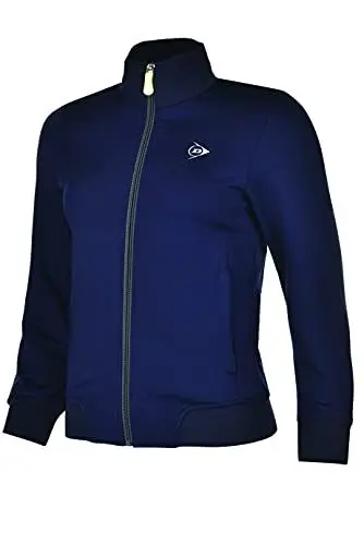 Produktbild: Dunlop Clubline Knitted Jacket Damen Navy, Trainingsjacke Tennis Damen blau