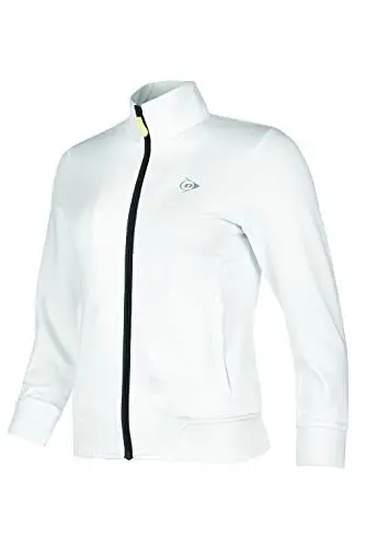 Produktbild: Dunlop Damen Sport Tennis Trainingsjacke – Club Line, Knitted Jacket, Weiß