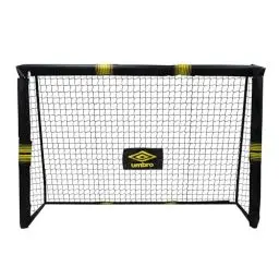 Produktbild: Umbro Fußballtor - Fussballtor 180 x 120 x 60 cm - fußball Tor - Fussballtore für Garten Kinder und Erwachsene - Fussball Trainingszubehör für Innen und Außen - Metall - Schwarz/Gelb