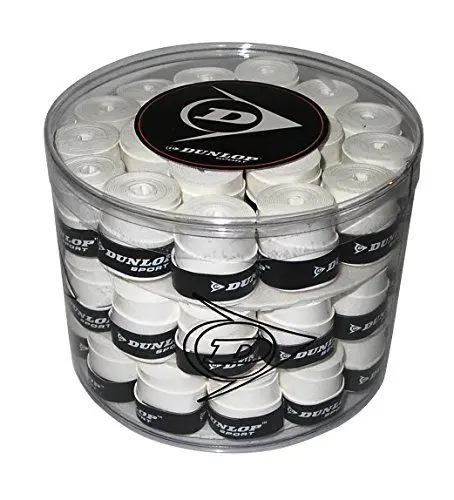 Produktbild: Dunlop Padel Tour Dry Overgrip für Padelschläger, 60er-Dose, Weiß