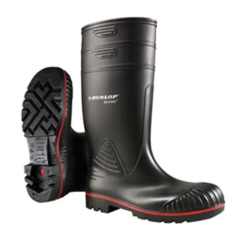Produktbild: Dunlop Protective Footwear, A442031, Acifort Heavy Duty Full Safety, Schwarz/Rot, Größe 39 EU