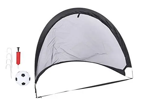 Produktbild: Dunlop Fußballtor - Tore - Pop-up - mit Ball, Pumpe und 4 Heringen - 2 Stück - 86 x 120 x 86 cm