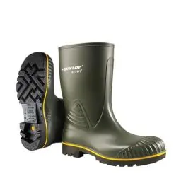 Produktbild: Dunlop Protective Footwear, B06XQFDNXR, Acifort, Schweres Kalbsleder, Dunkelgrün/Gelb, Größe 48 EU