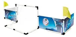 Produktbild: Dunlop Sports Fußball Set - Boarding, Fußballtor, Eckfahnen, Fußball und Pumpe - 230x73x36cm 8711252184821 schwarz