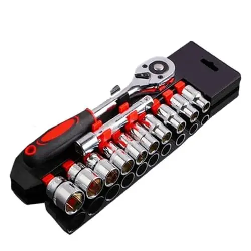 Produktbild: DUOCAI Ratschenkasten 12-teiliges Set Schraubenschlüssel-Set for Motorrad, Fahrrad, Reparaturwerkzeug, Hardware, Boot, Auto-Reparatur-Werkzeuge, Fahrrad-Werkzeug-Set