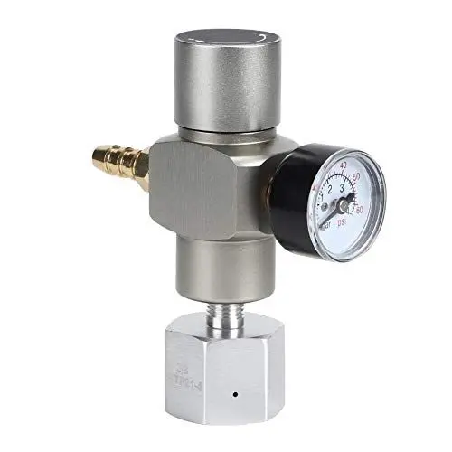 Produktbild: CO2-Druckregler Druckminderer, 2 in 1 Mini-CO2-Gasregler-Soda-Manometer mit Adapter 3/8in auf TR21.4