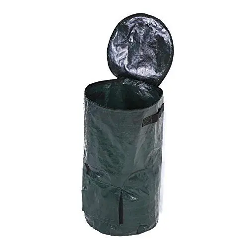 Produktbild: Duokon Lawn Garden Bags, Faltbarer Kompostbeutel Wiederverwendbarer Yard-Abfallbeutel Wiederverwendbarer Yard-Abfallbeutel für Blattmüllcontainer Pflanzenausschnitt-Beutel(35 * 60)