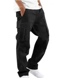 Produktbild: DUOLUVA Cargohose Herren Arbeitshosen Männer Cargohose Herren Baggy Cargohose Herren Winter Cargo Hose Herren Arbeitshose Schwarz XL