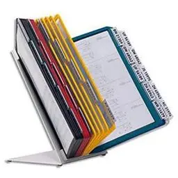 Produktbild: Durable Tisch-Sichttafelsystem (Vario Table 30, mit 30 Sichttafeln A4) mehrfarbig, 551000