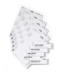 Produktbild: Durable Einsteckschild für Türschilder Info Sign und Click Sign, 149 x 52,5 mm, Beutel à 10 Stück, weiß, 485002