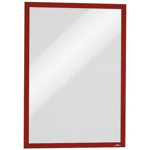 Produktbild: Durable Info-Rahmen Duraframe Magnetic (A3, Magnetrahmen für metallische Oberflächen) 5 Stück, rot, 486803