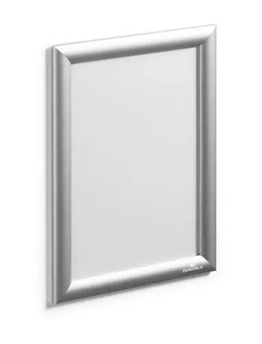 Produktbild: Durable Klapprahmen Aluminium A4, selbstklebend + Schraubenset, 1 Stück, silber eloxiert, 479623