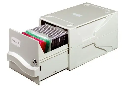 Produktbild: Durable Multimedia Box für CDs und Disketten, abschließbar und erweiterbar, grau, 525610