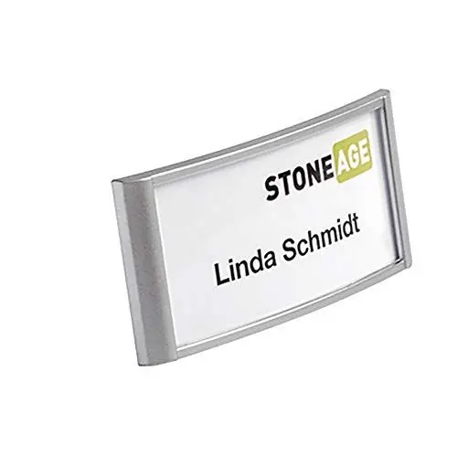 Produktbild: Durable Namensschild Classic mit Magnet, 34 x 74 mm, 10 Stück, silber, 854223