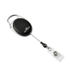 Produktbild: Durable Schlaufenclip Jojo Style (mit Metallclip und Druckknopfschlaufe) 10 Stück schwarz, 832401