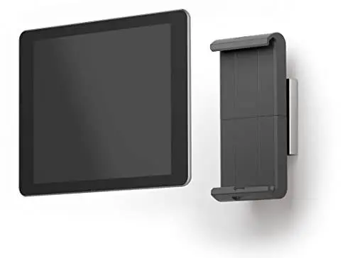 Produktbild: Durable iPad/Tablet Wandhalterung (für Tablets 7-13 Zoll, 360° drehbar mit Diebstahlsicherung) silber/anthrazit, 893323