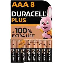 Produktbild: Duracell Plus Batterien AAA, 8 Stück, langlebige Power, AAA Batterie für Haushalt und Büro
