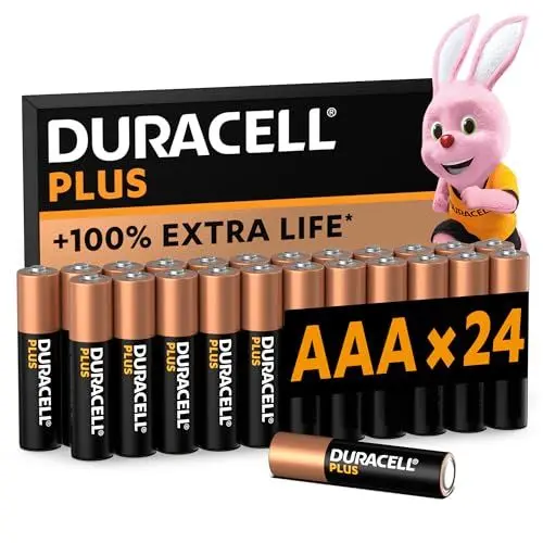 Produktbild: Duracell Plus Batterien AAA, 24 Stück, langlebige Power, AAA Batterie für Haushalt und Büro