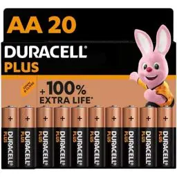 Produktbild: Duracell Plus Batterien AA, 20 Stück, langlebige Power, AA Batterie für Haushalt und Büro