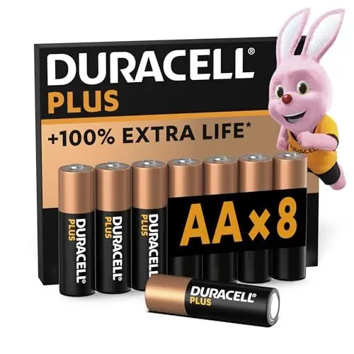 Produktbild: Duracell Plus Batterien AA, 8 Stück, langlebige Power, AA Batterie für Haushalt und Büro