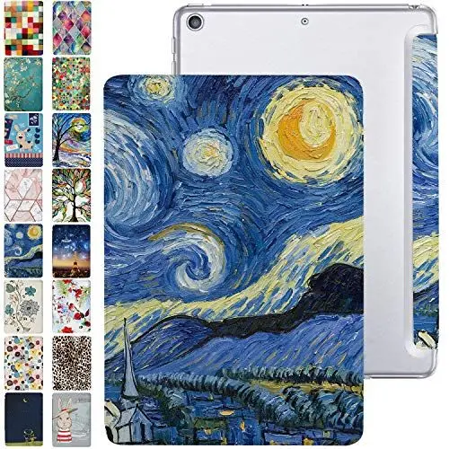Produktbild: DuraSafe Cases für iPad Air 3 2019 PRO 10,5 Zoll 2017 Air 3. Gen A1701 A2152 A2123 MQF12FD/A MQEY2FD/A MQF22FD/A MQF02FD/A Trifold Printed PC Lightweight Protective Clear Back Cover - Starry Night