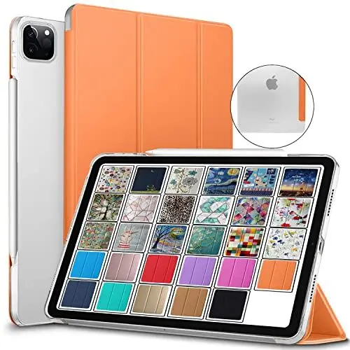 Produktbild: DuraSafe Cases für iPad PRO 11 Zoll 2. 2020 3. 2021 1.2018 ( PRO 11 2 3 1 ) A2377 A2459 A2301 MHMT3FD/A MHMU3FD/A MY332FD/A MY342FD/A Lightweight Protective PC Magnetic Stand Cover - Orange