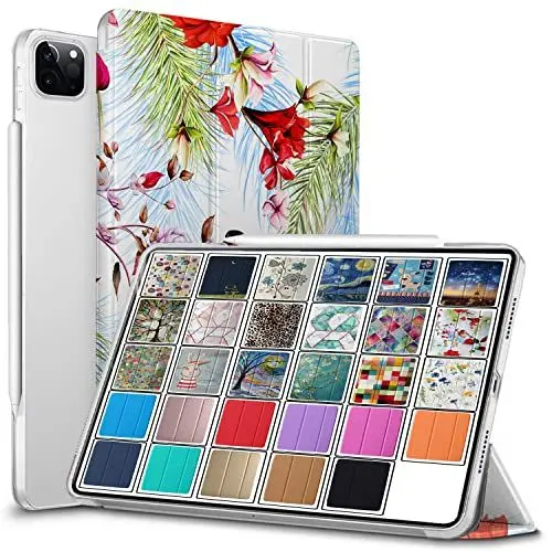 Produktbild: DuraSafe Cases für iPad PRO 11 Zoll 2 2020 3 2021 ( PRO 11 2. 3. ) A2377 A2459 A2301 MHMT3FD/A MHMU3FD/A MY332FD/A Printed Lightweight PC Dual Angle Stand Clear Flip Back Cover - Birds & Flowers