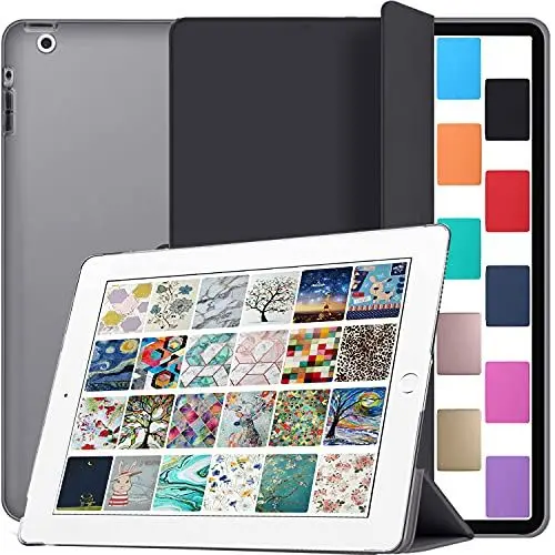 Produktbild: DuraSafe Cases iPad 9.7 Inch 4 3 2 Generation ( iPad 4th 3rd 2nd Old Model ) MC705LL/A MD328LL/A MD333LL/A MD510LL/A iPad Cover with Hard Back - Black