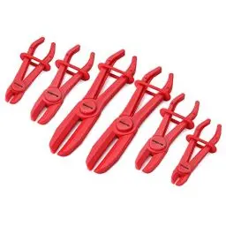 Produktbild: DURATECH Schlauch-Abklemmzangen-Satz, Schlauchklemmen Zangen Set, Schlauch Klemmzange zum Abklemmen von Kühlschläuchen, Bremsschläuche, Kraftstoffschläuche, 6-teilig in 3 Größen