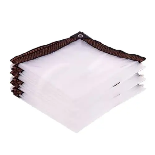 Produktbild: Durchsichtige wasserdichte Plane Durchsichtige Planenabdeckungen 1 Meter 1 Loch Verstärkte Ecken für Balkonpflanzen, Individuell Gestaltbar Qulamrdk(Size:2x3m)