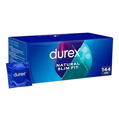 Produktbild: Durex Natural Slim Fit Kondome für Komfort und Sicherheit, 144 Kondome klein
