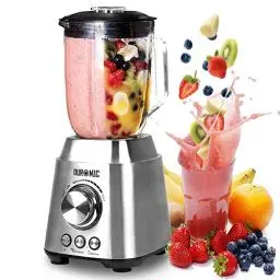Produktbild: Duronic BL102 Standmixer, 1000W Blender, Mixer mit 1,5L Glaskrug, Smoothie Maker, Küchenhelfer, Hochleistungsmixer, Küchenmixer, Eiscrusher, Multifunktionsmixer für Babynahrung Protein Fitness