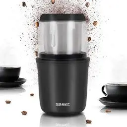 Produktbild: Duronic CG250 Kaffeemühle | 250 Watt elektrische Kaffemühle | Getreidemühle mit 75 g Fassungsvermögen | Coffee Grinder für Kaffeebohnen, Gewürze, Kräuter, Nüsse, Getreide | Mühle für gemahlenen Cafe