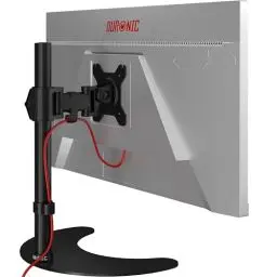 Produktbild: Duronic DM25D1 Monitor-Halterung 1 Monitor für 13-27 Zoll Flach & Curved Bildschirm-Halterung 8kg, Monitor Tischhalterung Höhenverstellbar Neigbar Schwenkbar Drehbar, Vesa Halterung, Monitor-Arm