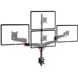 Produktbild: Duronic DM453VX1 Monitorarm, Monitor Halterung 4 Bildschirme bis 27