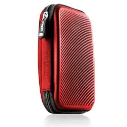 Produktbild: Duronic Festplattenhülle HDC2/RD, tragbare Eva-Aufbewahrungstasche für Externe Festplatten und Kabel, leicht und schützend, geeignet für WE/Western, Toshiba, Buffalo, Hitachi, Seagate, Samsung