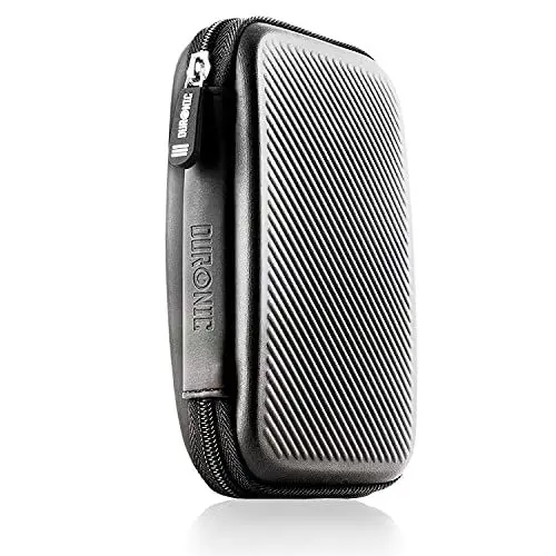 Produktbild: Duronic HDC2 GY Externe Festplatten Schutzhülle Grau | Stoßsichere Festplattentasche | 2,5