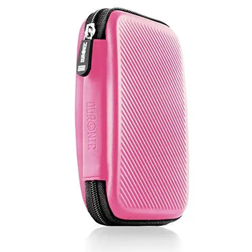 Produktbild: Duronic HDC2 PK Externe Festplatten Schutzhülle Pink | Stoßsichere Festplattentasche | 2,5
