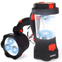 Produktbild: Duronic Hurricane Dynamo-Taschenlampe, USB-Laterne, 10 LEDs, Notfallsignal, rot, blinkend, 3 LEDs, ideal für Camping, Wandern, Garten, Basteln