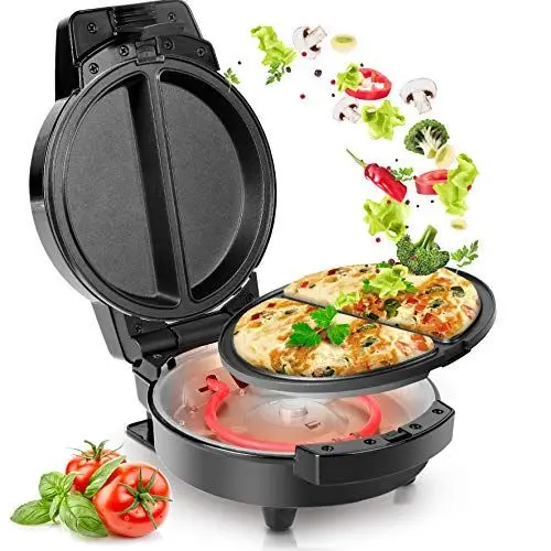 Produktbild: Duronic OM60 Omelette maker | Omlette Grill 600W | Antihaft-Kochplatte | Automatische Temperaturregelung | Für Omlettes, Calzone, Tortilla, Apfel- oder Maultaschen oder kleine Kuchen