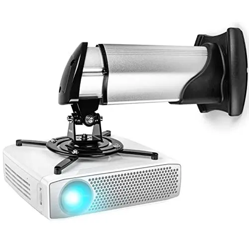 Produktbild: Duronic PB10XM Beamer Halterung | Projektor Deckenhalterung | Universal Wandhalterung | Halterung für Video-Projektor | drehbar und schwenkbar | Heimkino | Traglast bis zu 15 kg | 360° Rotation