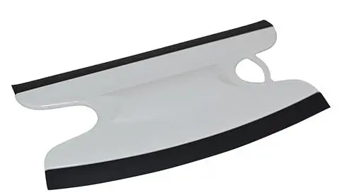 Produktbild: Dusbad Glas&Duschabzieher für Duschkabinen gerade|rund Made in Germany, Farbe:Weiß