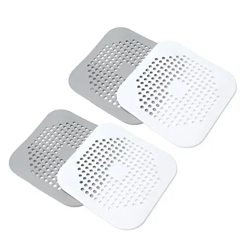 Produktbild: Duschabfluss-Haarfänger, Dusch-Haarstopper Weiches, langlebiges Quadrat für Badezimmer, Badewanne und Küche