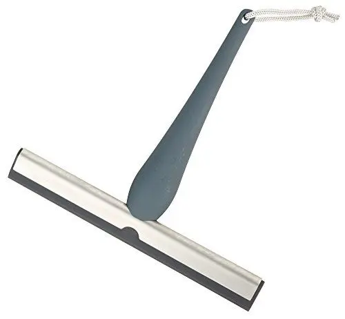 Produktbild: Duschabzieher ISI aus Edelstahl, ergonomischer Griff Soft-Touch mehrere Farben (grau)