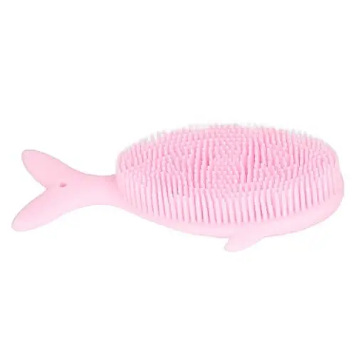 Produktbild: Duschbürste, Bequeme Baby-Badebürste für Badeshampoo (Rosa)
