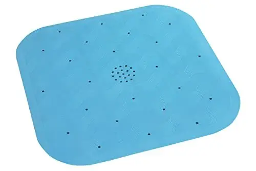 Produktbild: Maximex Duscheinlage Natur-Kautschuk Blau - Quadratisch, Blau, 54 x 54 cm, Gummi, 45 x 0.2 x 45 cm, Blau