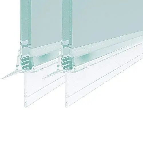 Produktbild: B.D Duschdichtung 2x100 cm, PVC, Ersatzdichtung, wasserdichte Abdeckkapsel, Überlaufsicherung, für 6 mm, transparent, Dusch- und Badewannentüren abdichten