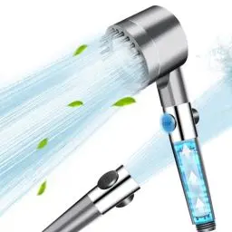 Produktbild: Duschkopf mit Filter, Wassersparend Hochdruck Duschkopf, Hochdruck Regendusche Duschkopf, Massage Handbrause mit 3+1 Strahlarten, Handbrause Duschkopf mit Stoppfunktion
