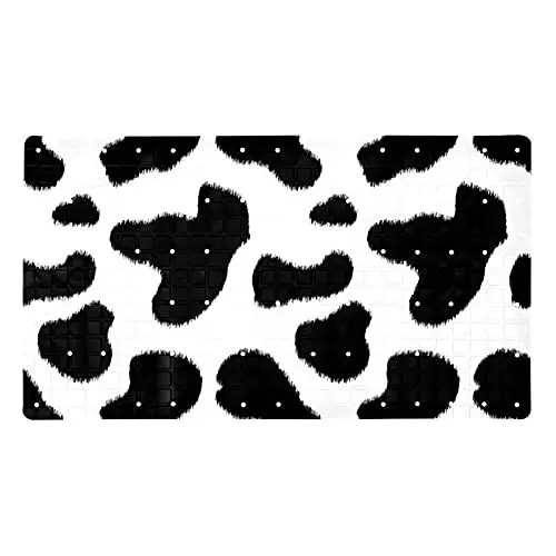 Produktbild: Duschmatte für Badewanne,PVC-Badewannenmatte,Kuh-Textur,Bodenmatte,rutschfeste Matte,Badezimmermatte